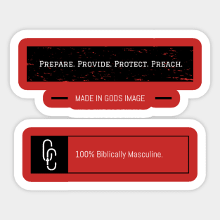 Prepare. Provide. Protect. Preach. Sticker